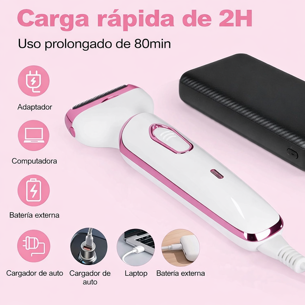 Maquina Depiladora recargable 4 en 1