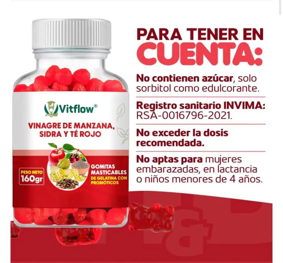 Gomitas Vinagre De Manzana + Sidra + Té rojo